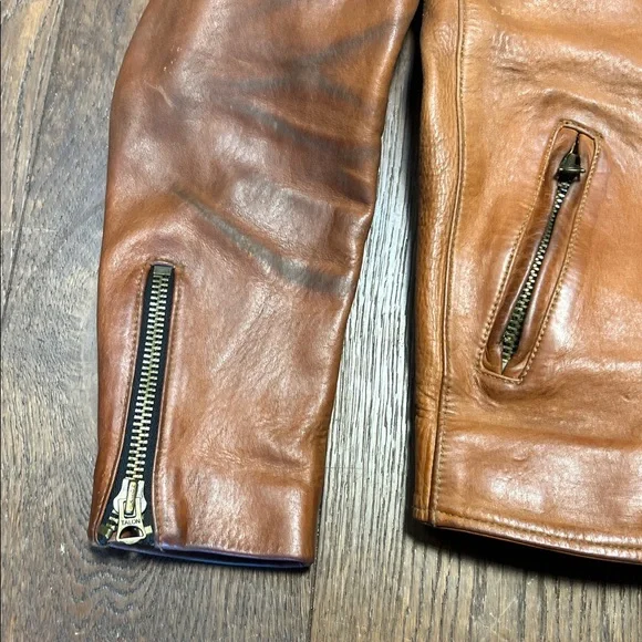 Hondo Huntley (Curated) Cafe Racer Thick Leather Jacket - Picture 6 of 13